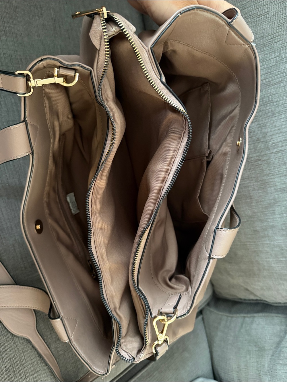 a new day Beige/Taupe Pebble-Texture Tote with Shoulder Strap - Picture 5 of 5